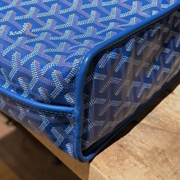 Goyard Blue Goyardine Mini Anjou Shoulder Bag - Picture 7 of 16